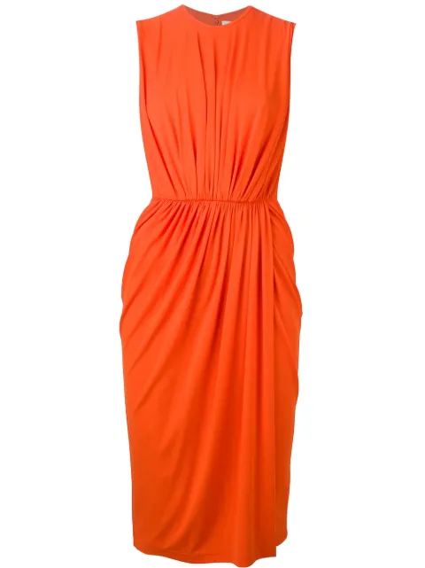 Givenchy smocked waist dress Orange 16A2736435