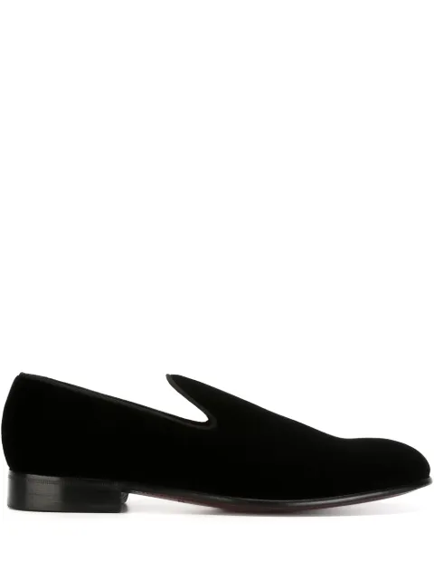 Dolce & Gabbana classic velvet slippers Black A50001A6808