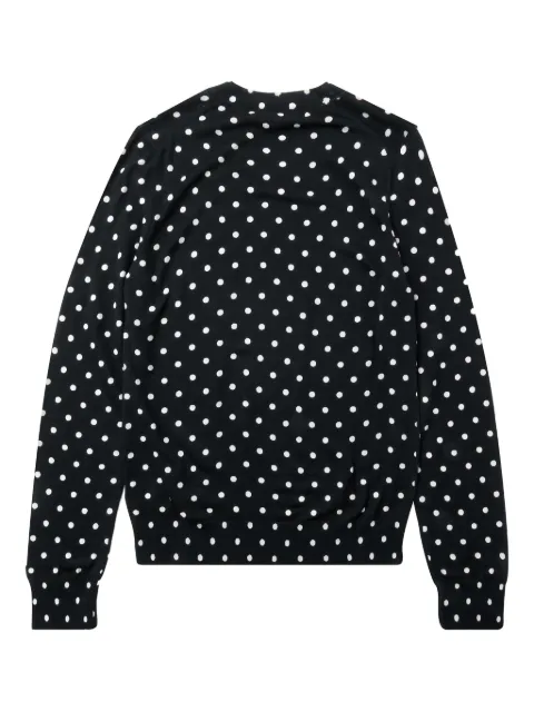 Comme Des Garçons Play polka-dot jumper Black P1N036
