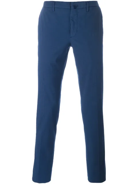 Incotex pleated skinny chinos Blue 1AGW5890260