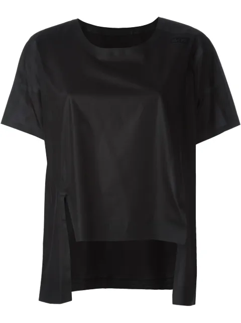 Y-3 high-low hem top Black AY1707
