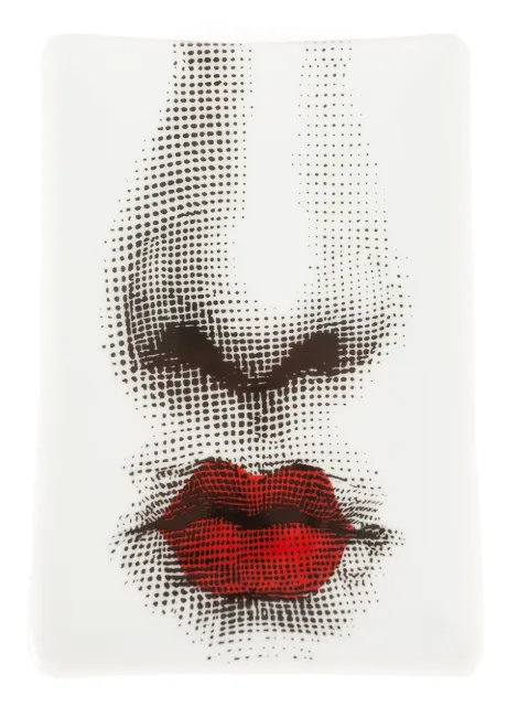 Fornasetti Bocca dish Black P37Y103