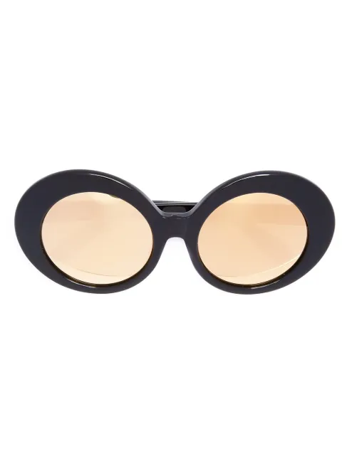 Linda Farrow oval sunglasses Black LFL468C4SUNTSHELLYGBROWN
