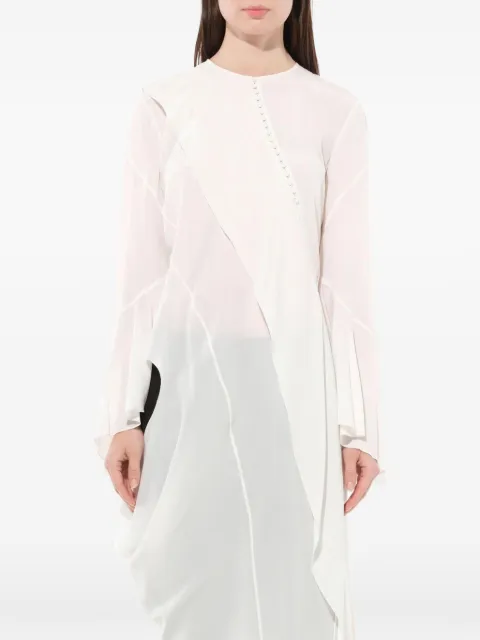 Givenchy draped asymmetric blouse White 16U6011300