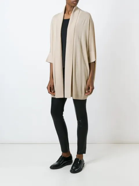 Ralph Lauren Collection fold quarter sleeve draped cardigan coat Neutrals 919IQ184FQ184