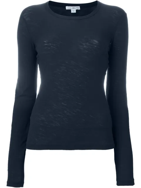 James Perse 'LS Crex' T-shirt Blue WUA3361