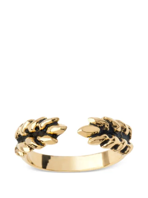 Aurelie Bidermann Toi Et Moi Wheat open ring Gold WHEBA01MG
