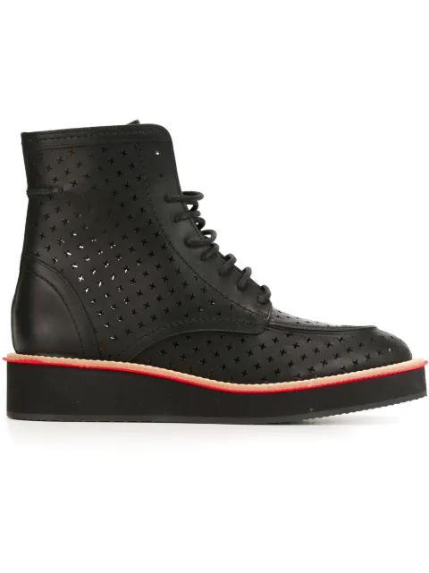 Givenchy perforated ankle boots Black BM08085990