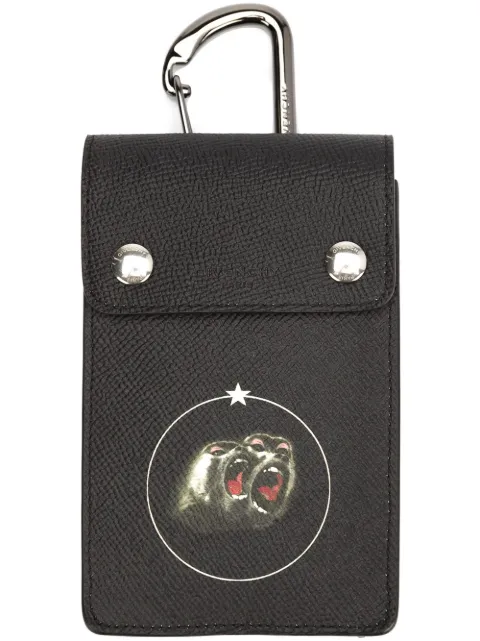 Givenchy Monkey Brothers coin purse Black BJ05200623