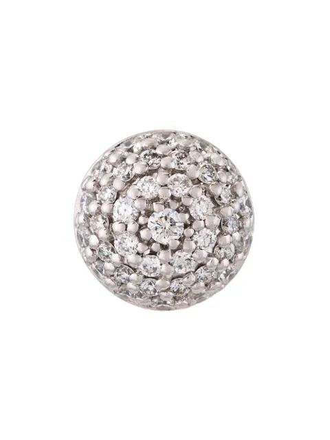 ALINKA 18kt white gold Black Caviar diamond stud earring Metallic ZABR0019B91218W20
