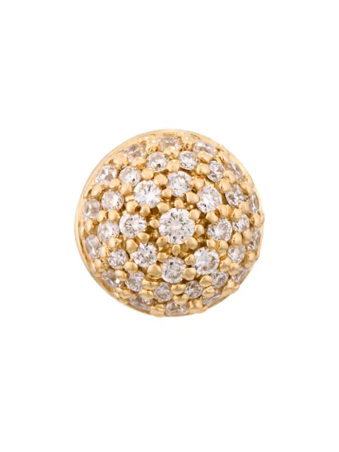 ALINKA 18kt yellow gold Black Caviar diamond stud earring Metallic ZABR0019B91218Y20