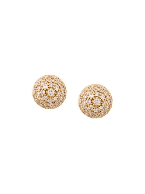 ALINKA 18kt yellow gold Black Caviar diamond stud earrings Metallic ZABR0019B918Y20