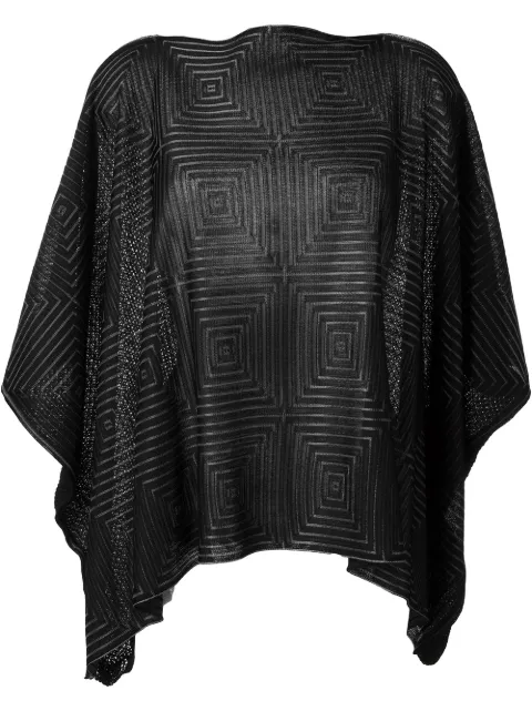 Junya Watanabe oversized knitted top Black JQN011OLD