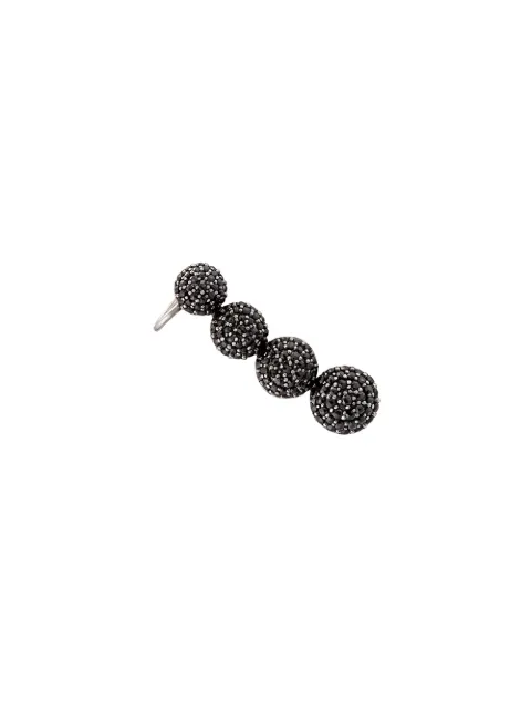 ALINKA 18kt white gold Black Caviar diamond right slider earring Metallic ZABR0005B9F812R18W7021