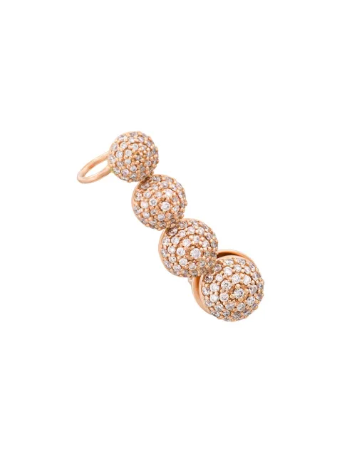 ALINKA 18kt rose gold Black Caviar diamond right ear cuff Metallic ZABR0005B912R18R20