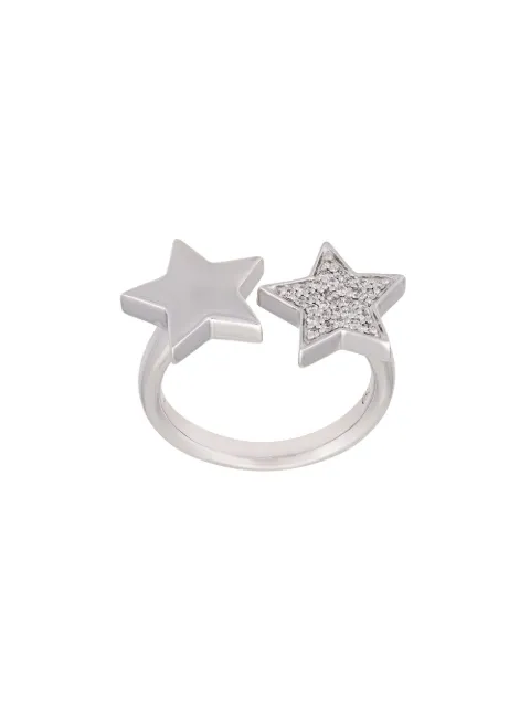 ALINKA 'Stasia' double star diamond ring Metallic ZABD0016M18W20
