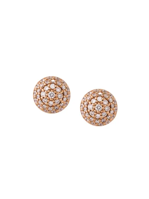 ALINKA 18kt rose gold Black Caviar diamond stud earrings Metallic ZABR0019B918R20