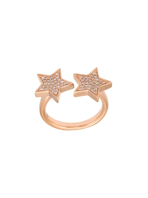 ALINKA 'Stasia' double diamond star ring Metallic ZABD0010M18R20