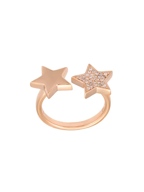 ALINKA 'Stasia' double star diamond ring Metallic ZABD0016M18R20