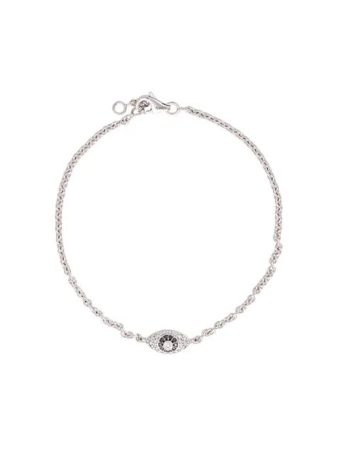 ALINKA ALINKA Evil Eye 18kt gold diamond bracelet Metallic ZABB000118W2086