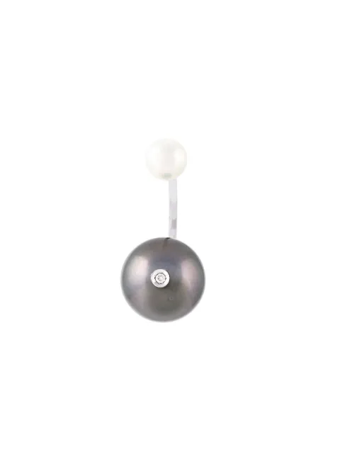 Delfina Delettrez 'Pearl piercing' diamond earring Grey NTL5001D