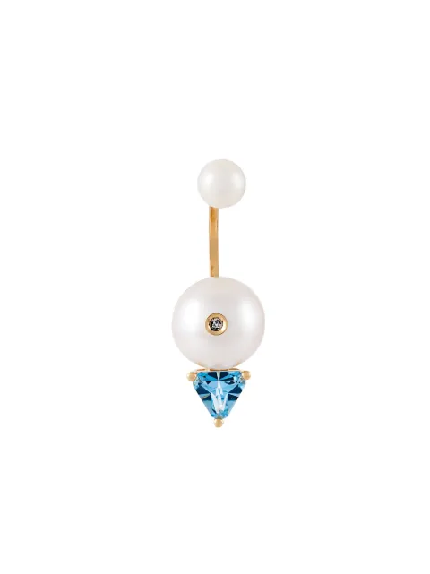 Delfina Delettrez 'Trillion' diamond earring White HND5002E