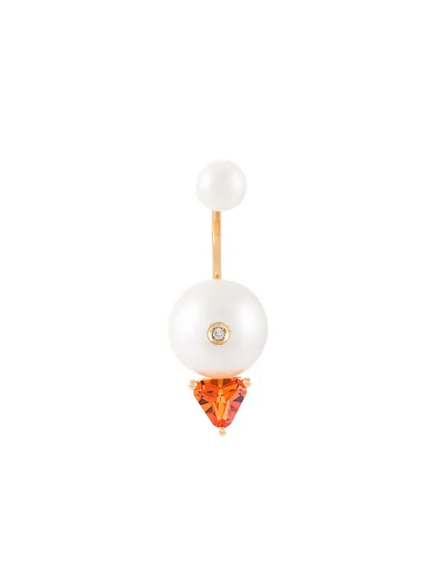 Delfina Delettrez 'Trillion' diamond earring Metallic HND5002D