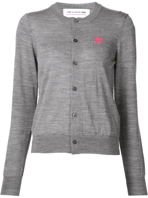 Comme Des Garçons Girl ribbon detail cardigan Grey NQN009