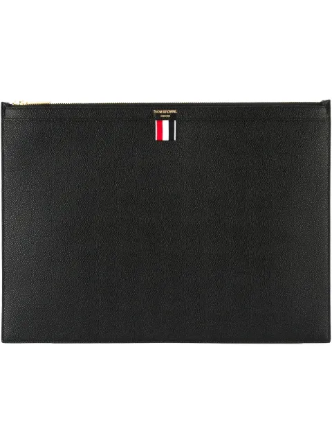 Thom Browne pebble grain large document holder Black MAC020L00198