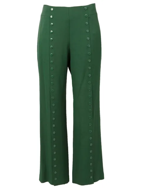 Rosie Assoulin studded wide leg trousers Green 161P03