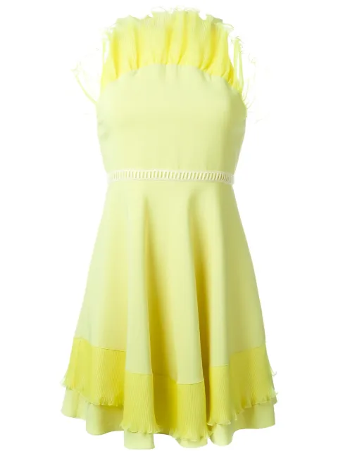 Giamba ruffled cady mini dress Yellow P16PG52000284