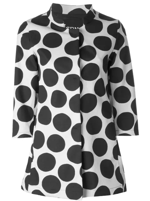 Herno polka dot print coat White GC0112D19415P