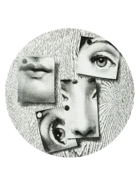 Fornasetti pinned photo print plate Black PTVX163