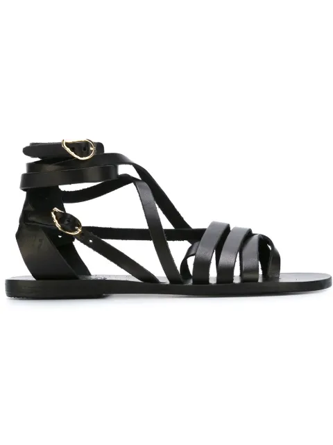 Ancient Greek Sandals Satira sandals Black SATIRAVACHETTA