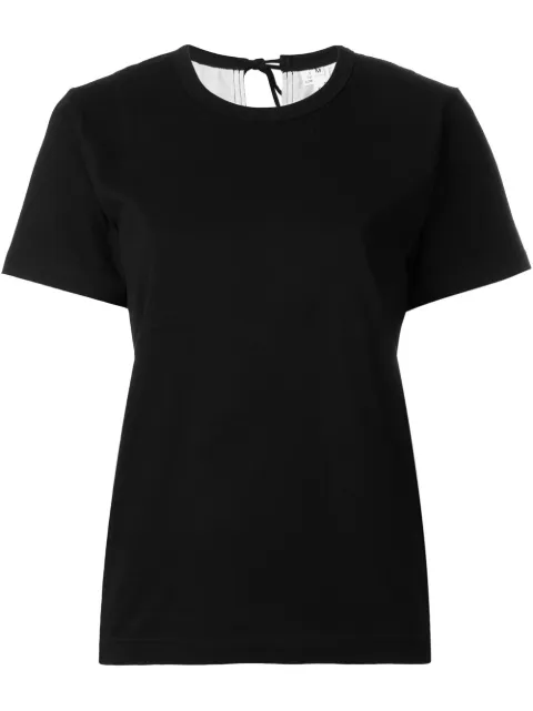 Comme Des Garçons Comme Des Garçons tie fastening T-shirt Black RQT010OLD