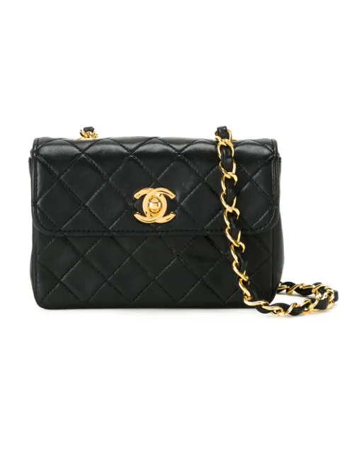 CHANEL Pre-Owned small quilted crossbody bag Black 1662588