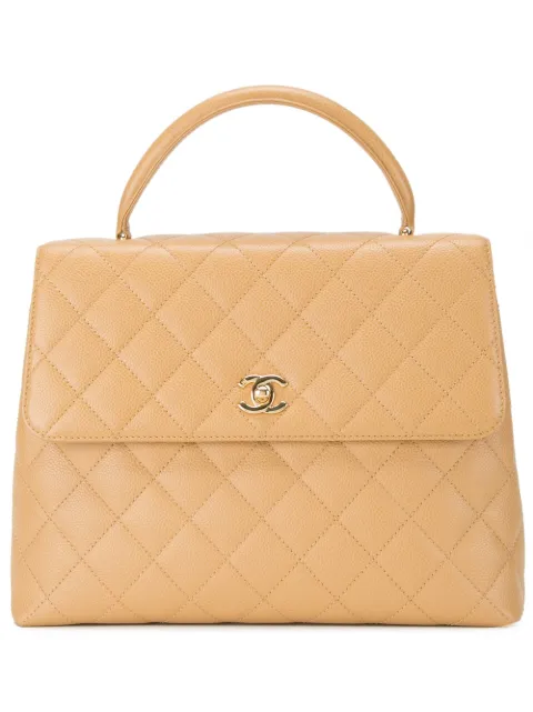 CHANEL Pre-Owned quilted tote Brown 8683225