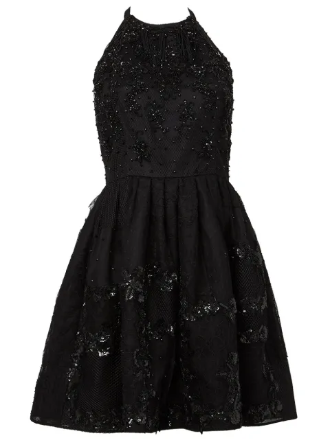 Oscar de la Renta embellished backless dress Black R16E651