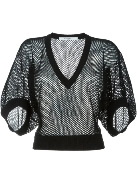 Givenchy fishnet sweater Black 16P7864532