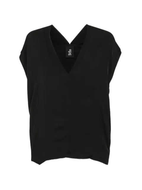 Thom Krom V-neck blouse Black WH20