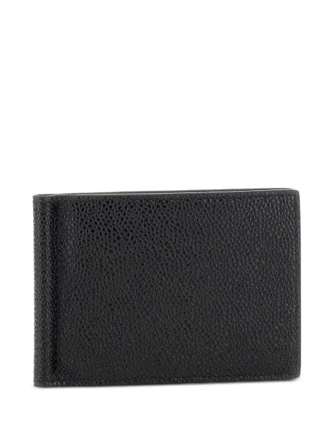 Thom Browne pebble grain money clip wallet Black MAW025L00198
