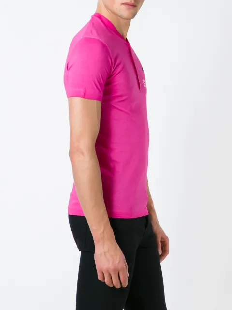 DSQUARED2 printed Henley top Pink S74GD0100S22427
