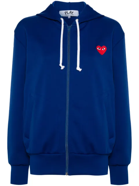 Comme Des Garçons Play heart-patch hoodie Blue AZT172