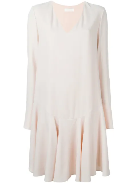 Chloé flared hem loose midi dress Pink 16SRO7416S237