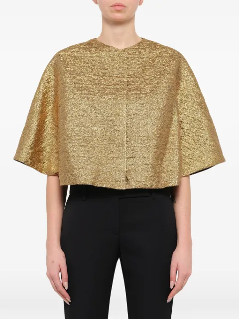 Lanvin wide sleeve metallic top Metallic RWJA70433010P16