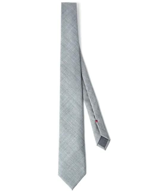 Brunello Cucinelli textured-finish wool tie Grey M032P0018C078