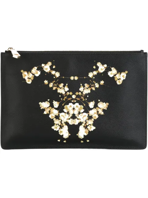 Givenchy floral print clutch Black BC06345756