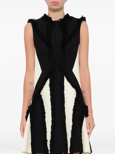 Lanvin fringed detail dress Black RWDR21212905