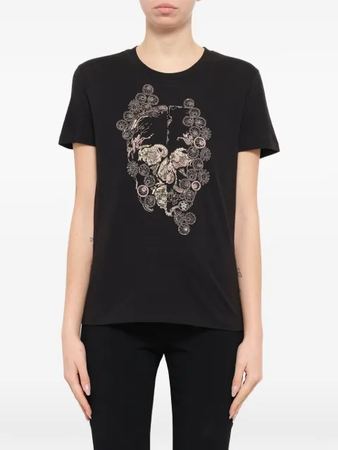 Alexander McQueen skull-embellished T-shirt Black 405307QFZ39