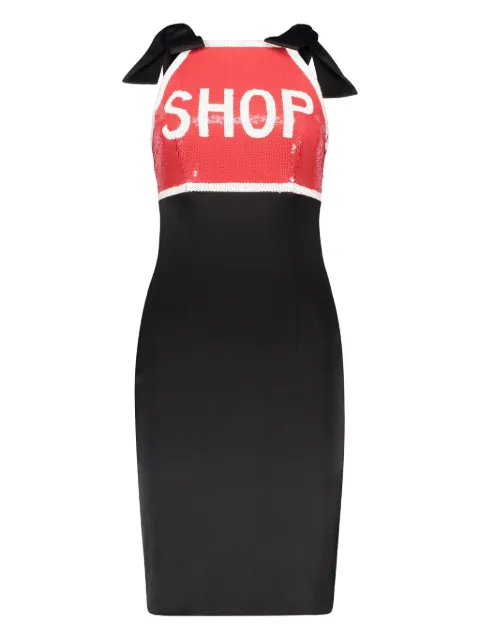 Moschino sequined midi dress Black A04014134